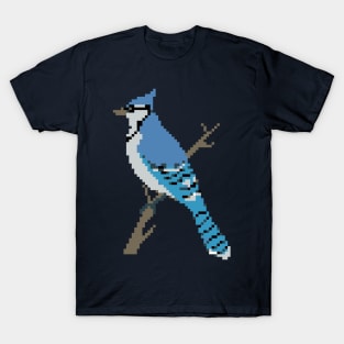 Pixel Blue Jay T-Shirt